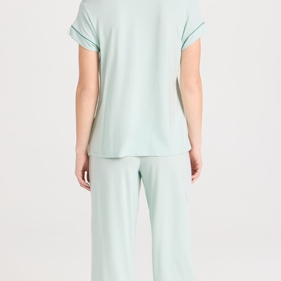Eberjey Gisele- Tencel Modal Crop PJ Set Surf Spray/ Agave Size Small - Picture 3 of 9